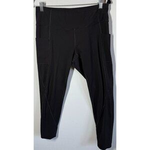 Healthyoga Womens High Waist Tummy Control Leggings Black Large Activewear Full